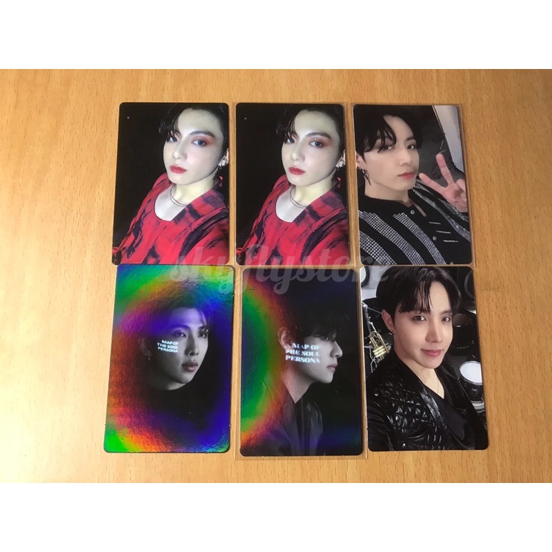 BTS PHOTOCARD JHOPE RM  ROUTE HOLOGRAM HOLO MAP OF THE SOUL ON:E PHOTOBOOK MCB