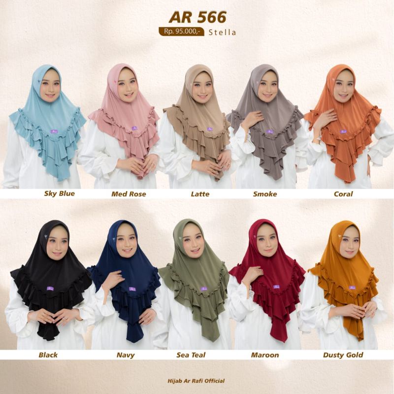 Jilbab AR 566 || HIJAB ARRAFI || AGEN ARRAFI