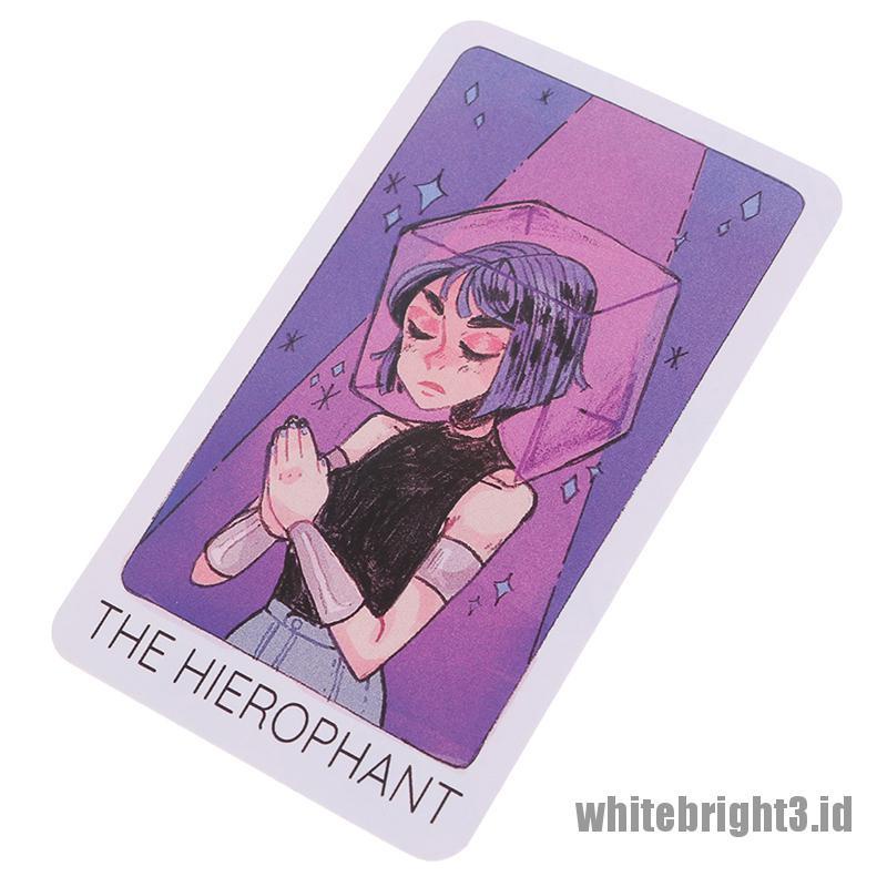 (white3) 1 Kotak Kartu Tarot Britts Third Eye 78 Untuk Permainan Keluarga