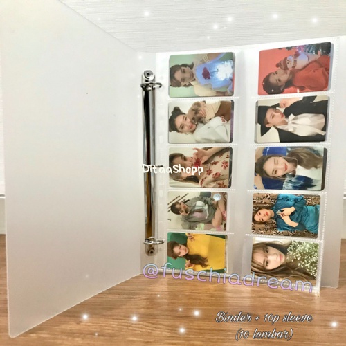 

Binder + 10P Sleeve Bantex Untuk Photocard Polaroid Kpop - Transparan 007