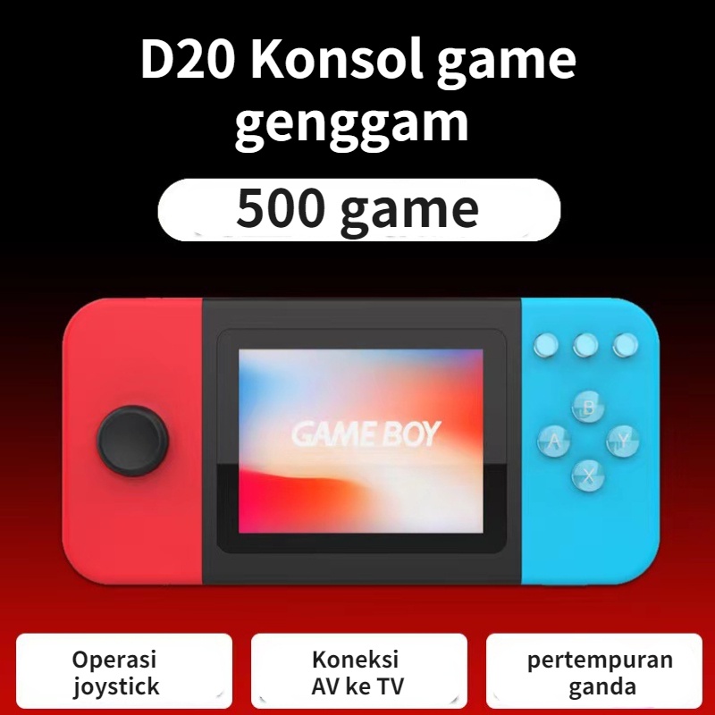 Gameboy console gameboy advance Pegangan dukungan untuk 2 orang bermain pada saat yang sama Dapat dihubungkan ke TV