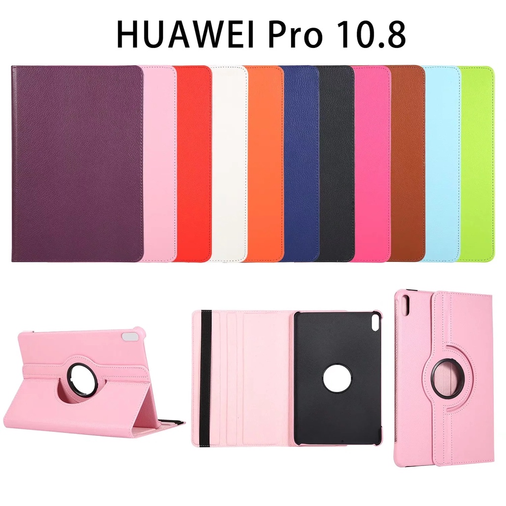 Tablet Protection Casing For Huawei MatePad Pro 10.8 (2021 / 2019) 5G MRR-W29 MRX-AL09 MRX-AL19 MRX-W09 MRX-W19 Fashion 360° Rotating Stand Case Penutup Kulit Flip Shockproof