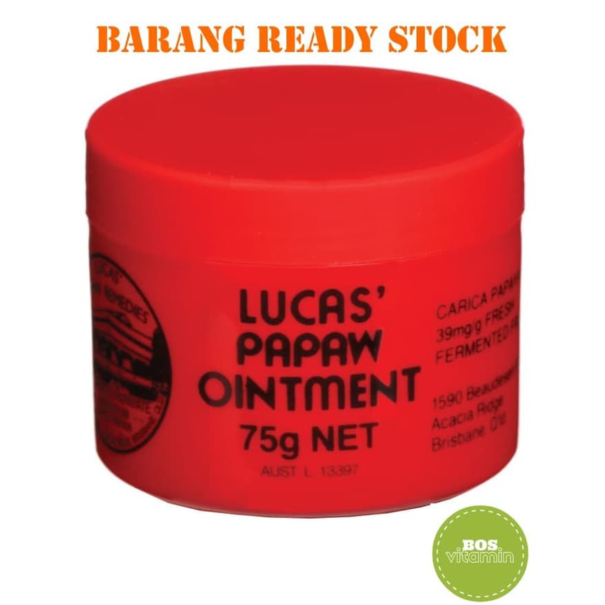 Salep / Lipbalm Lucas Papaw Ointment 75gr 75gram 75 gram