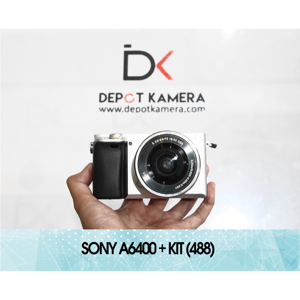 second   kamera sony a6400 plus kit 16 50mm kode 488