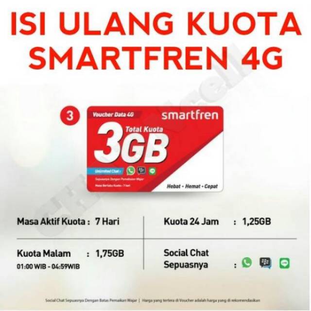 Hasil gambar untuk SMARTFREN 3GB