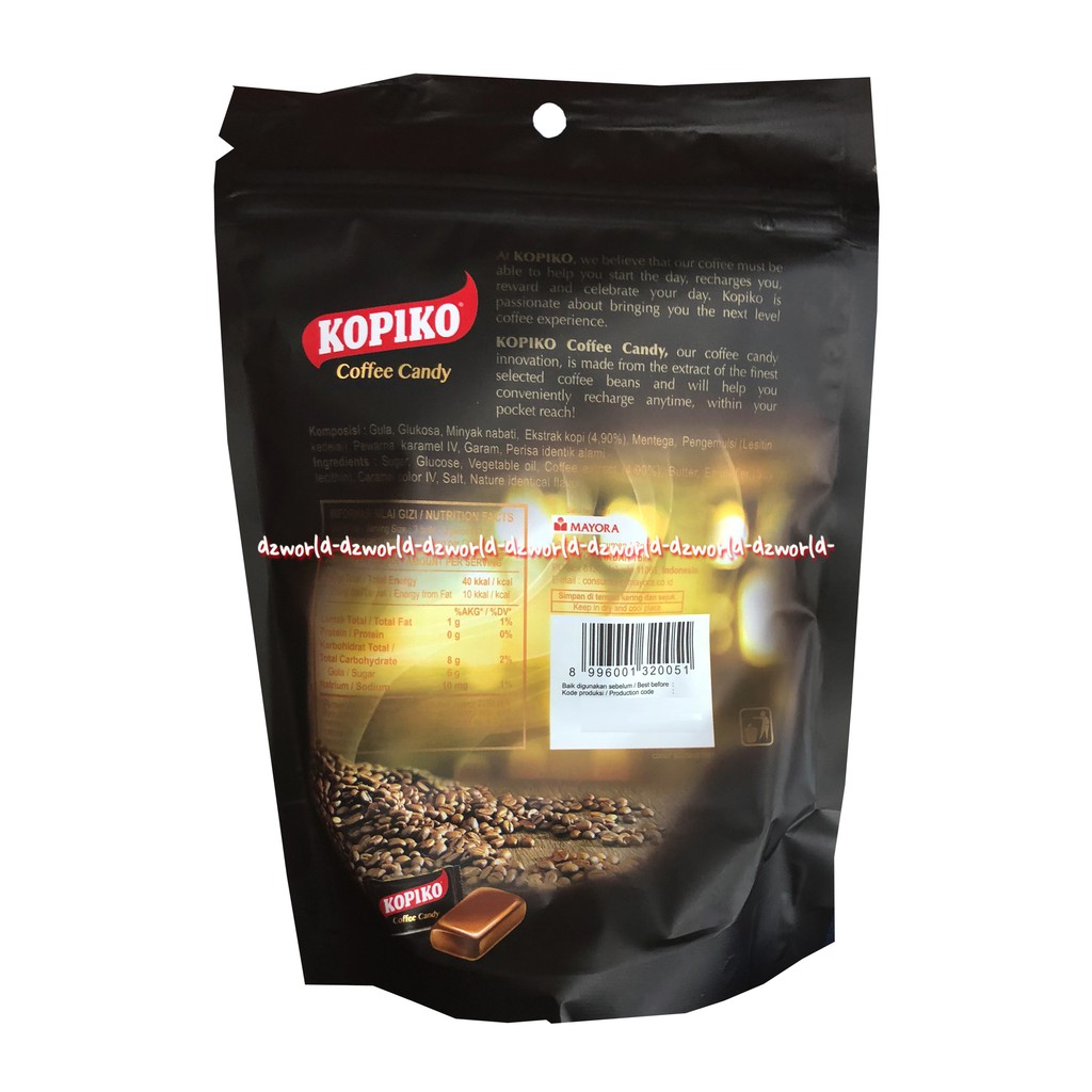 Kopiko Coffee Candy 90gr Permen Kopi Sachet Kopi Ko Coffee Cofe Candy Cofee Cendi Permen Penghilang Kantuk Ngantuk 90 gram