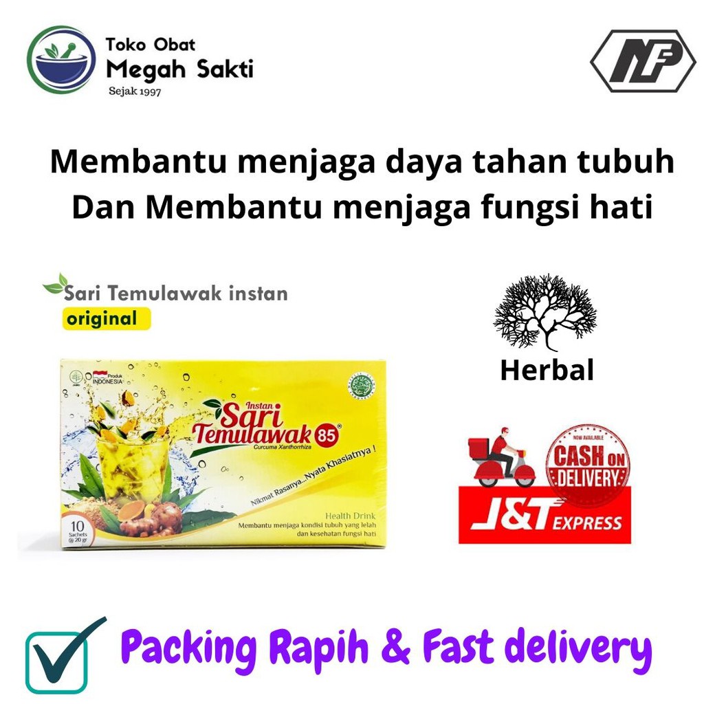 

Sari Temulawak 85 Instan Plus Original - Menjaga Kesehatan Tubuh