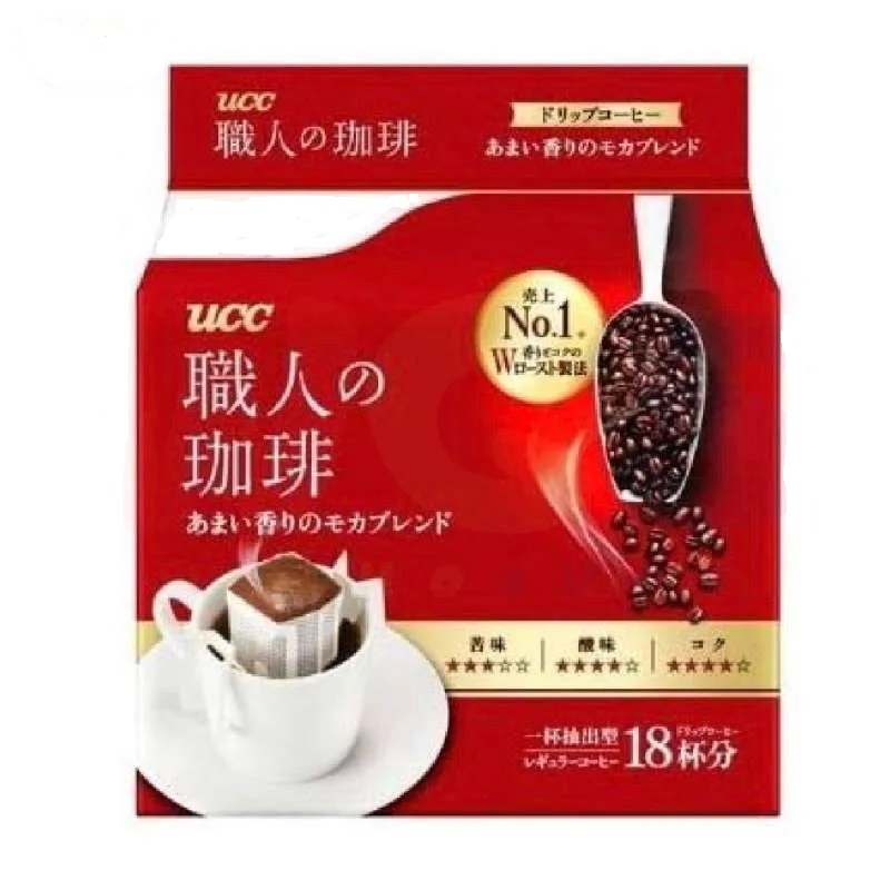 

Kopi UCC Craftsmans Mocha Fragrant Aroma Ground Coffee 18 x 7 Gram