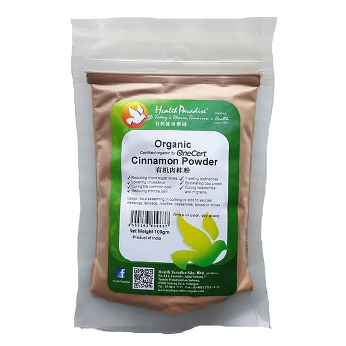 

PROMO HEALTH PARADISE ORGANIC CINNAMON POWDER / BUBUK KAYU MANIS 100GR !!!!!!