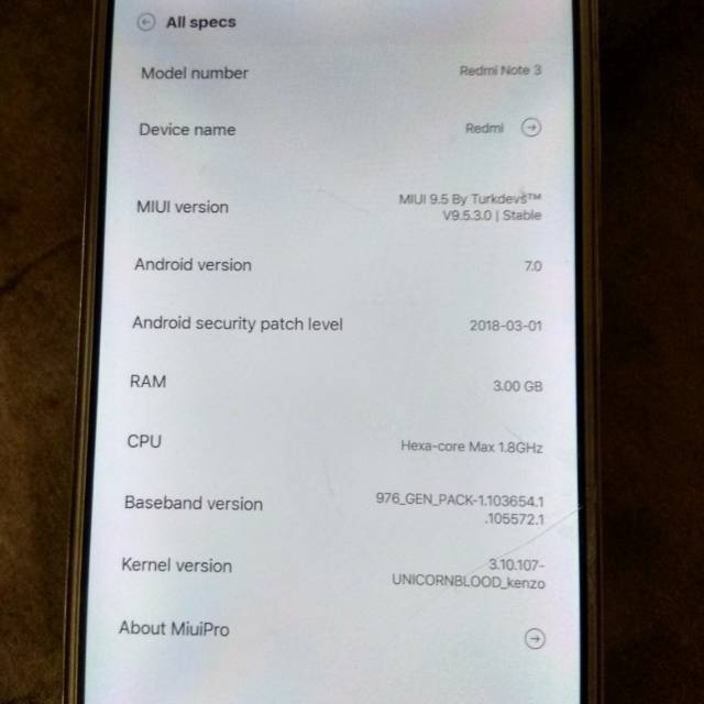 Xiaomi note 3 pro 3/32