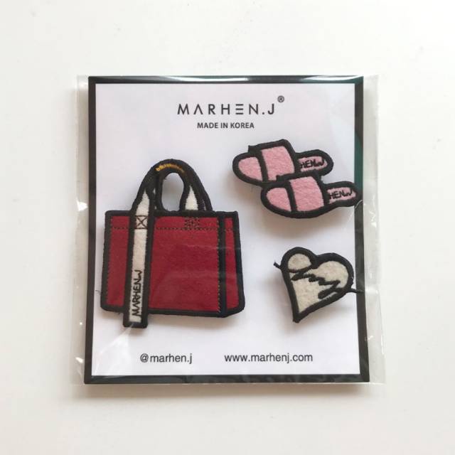 READY ORIGINAL KOREA NEW MARHEN.J BAG PATCH WAPPEN