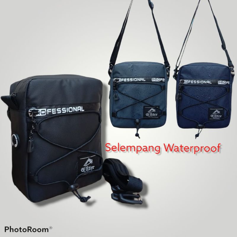 tas selempang pria anti air waterproof sling bag eliter