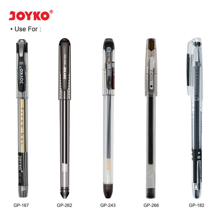 

TULIS-ALAT- GEL PEN REFILL / ISI ULANG PEN / ISI PULPEN JOYKO GPR-263-3 / 0.5 MM -ALAT-TULIS.
