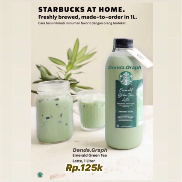 

STARBUCKS Emerald Green Tea Latte 1 Liter