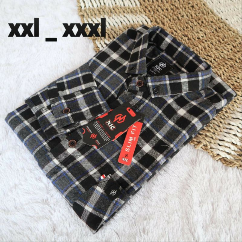 kemeja planel big size xxl xxxl xxxxl/kemaja pria jumbo/kemeja flanel jumbo/kemeja lengan panjang