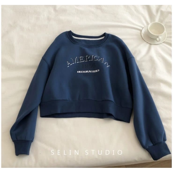 1956 AMERICAN DREAMER FREEDOM SWEATER CROOPE OVERSIZE WANITA