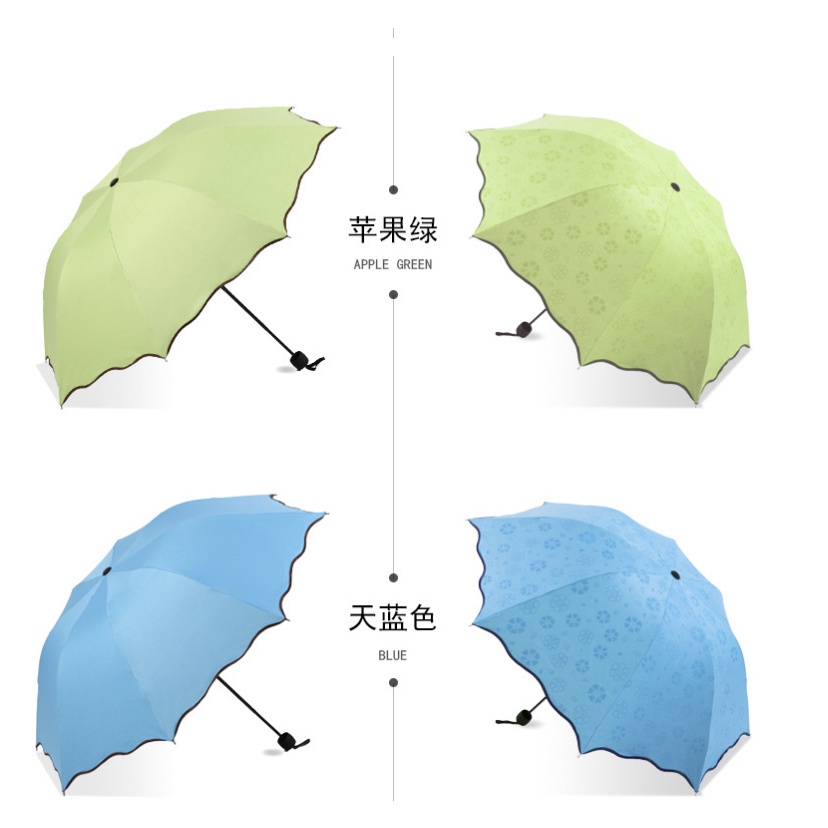 [M7] Payung Umbrella Magic 3D / Payung Lipat Anti Sinar UV / Payung Ajaib Kena Air Keluar Motif
