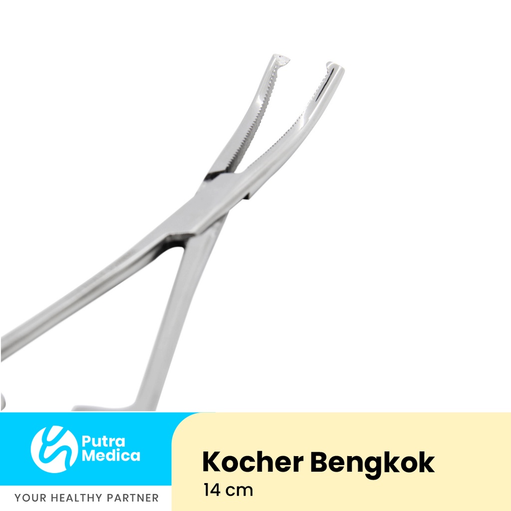 Kocher 14cm / Haemostatic Forceps / Instrumen Instrument Medis Stainless Steel