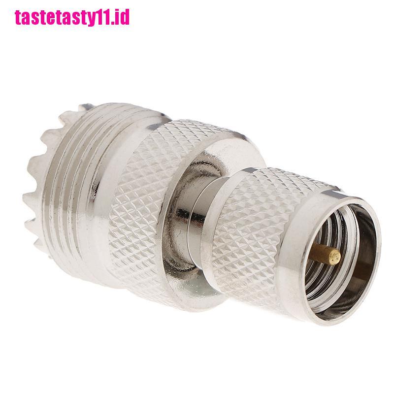 1 Pc Konektor RF Mini UHF Male plug Ke UHF SO-239 Female Lurus