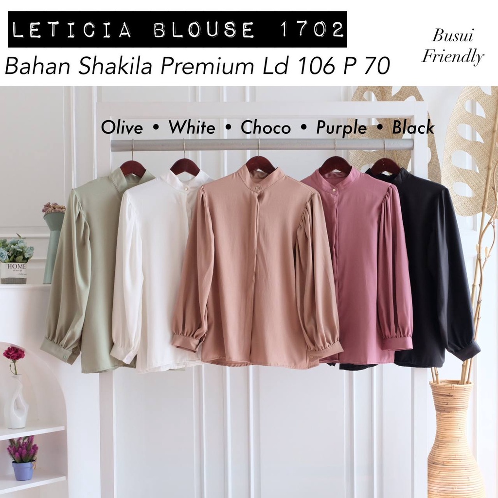 LETICIA BLOUSE / ATASAN / BAJU WANITA / ATASAN KERJA