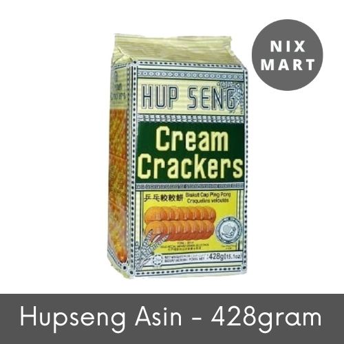 

Hup Seng Cream Cracker / Hup Seng Asin - Isi 428gr (grosir)