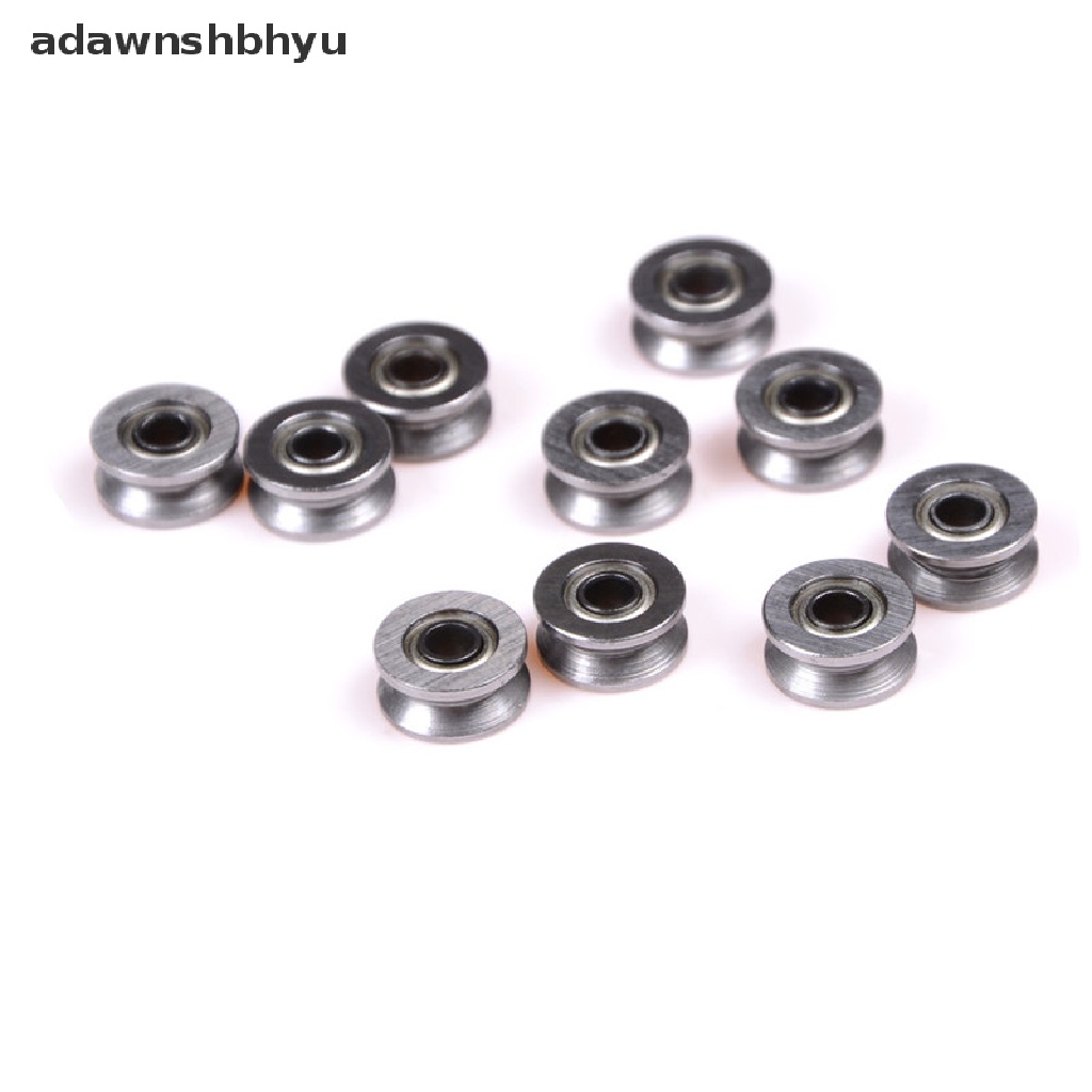 Adawnshbhyu 10pcs 624VV Alur V Alur Deep Groove Ball Bearing Jejak Berjalan Rel Panduan Bearing Baru