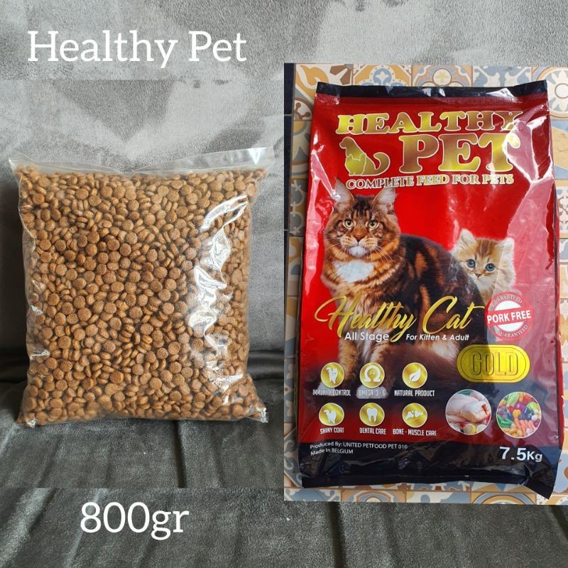 Makanan kucing Dry Food Healthy Pet 400gr Repack