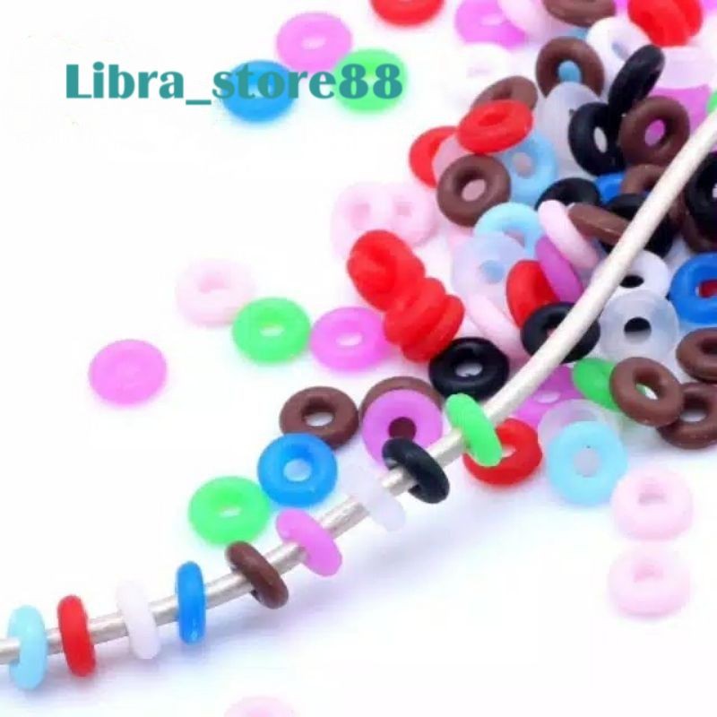 Karet Pembatas Rubber Stopper Bahan Gelang Emas Hongkong