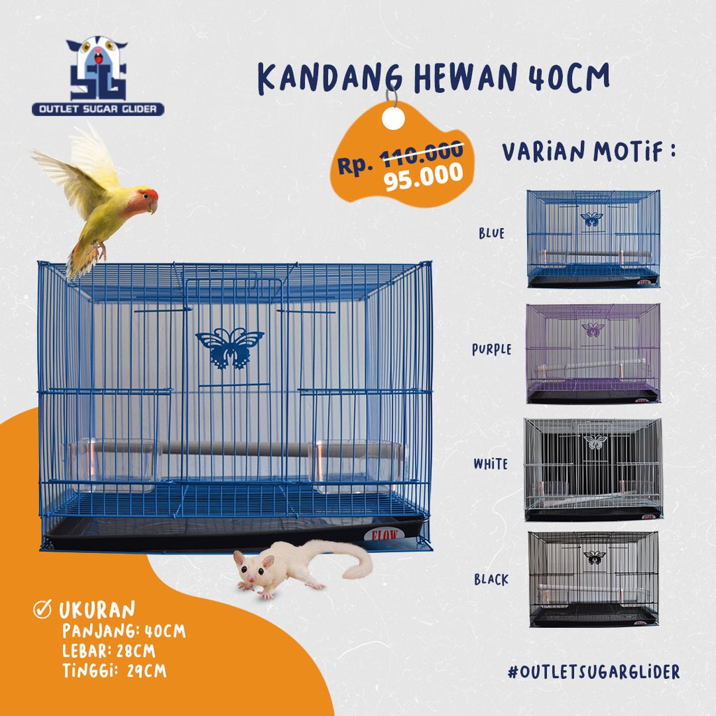 KANDANG HEWAN SUGAR GLIDER / BURUNG / TUPAI