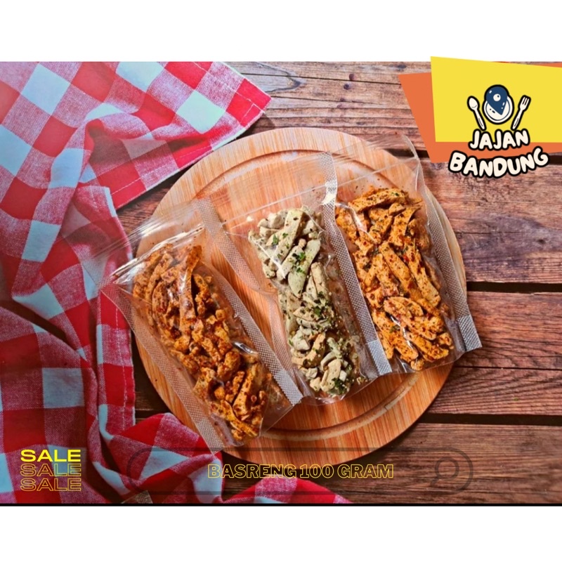 

Baso Aci basreng baso goreng pedas Jajan bandung 100g Bakso Aci JA