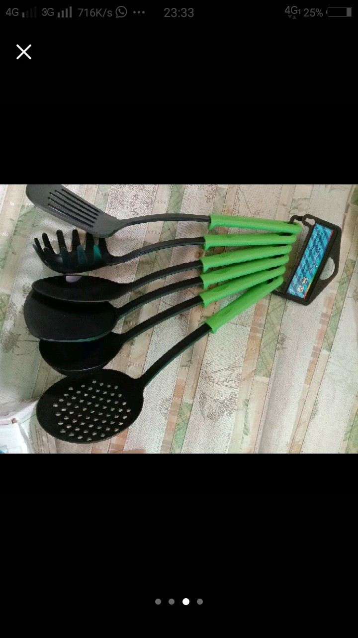 Alat Masak Spatula Set 6 Warna