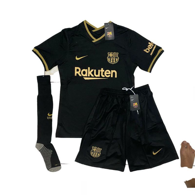 FULLSET BARCELONA AWAY NEW 2020-2021 JERSEY GO HIGH QUALITY | BARCA AWAY FULLSET