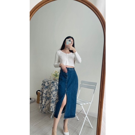 [ DEESSE ] MORI DENIM SKIRT/ JEANS SKIRT/ ROK JEANS