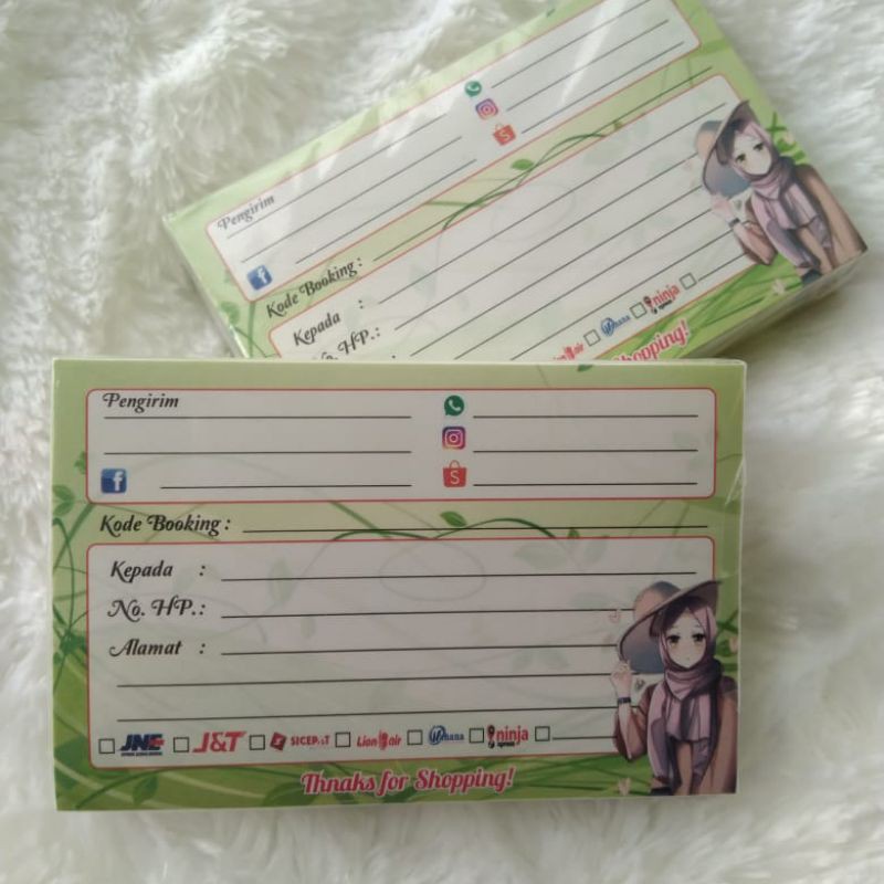 

label olshop isi 100lembar