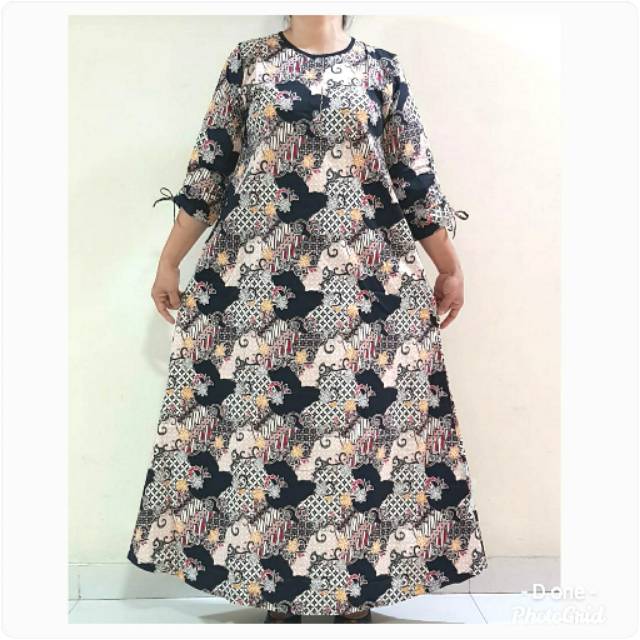 Gamis longdress katun stretch melar