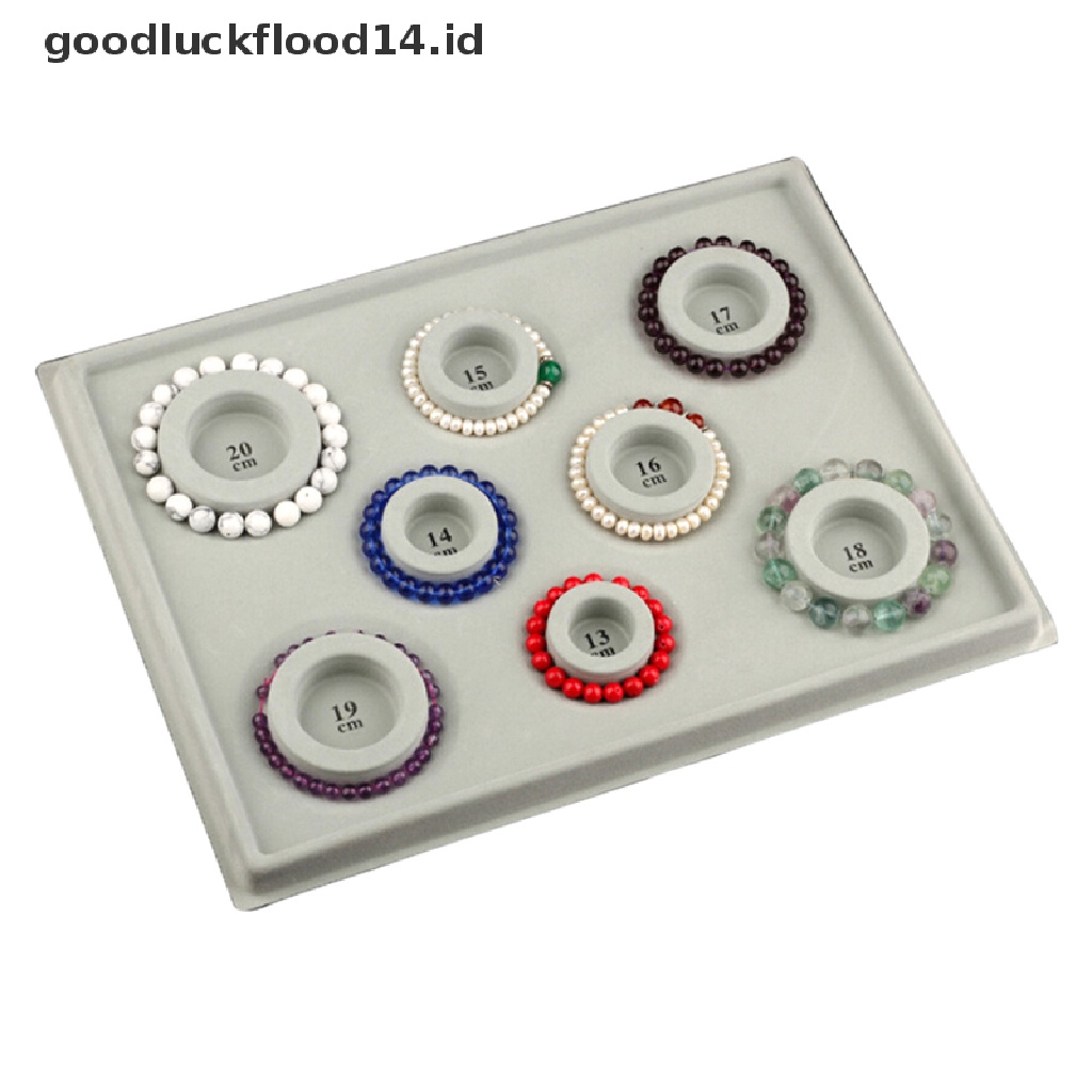 [OOID] Flocked Bead Board Bracelet Beading NecklaceJewelry Making Tray Craft DIY Tool ID