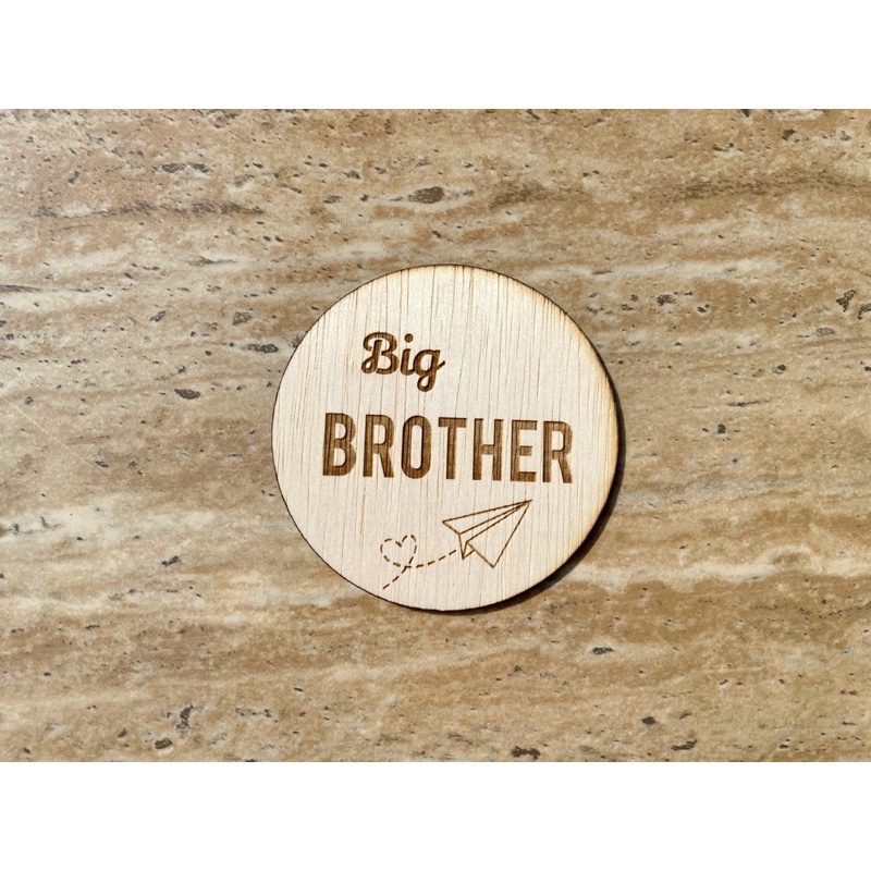 BABY WOODEN PLAQUE BROTHER SISTER | PROPERTI FOTO BAYI