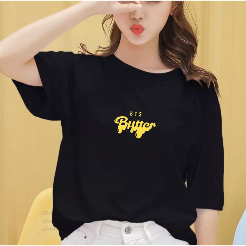 BAJU KAOS BTS BUTTER / TSHIRT BTS BUTTER / KAOS OVERSIZE BTS LOVE BUTTER