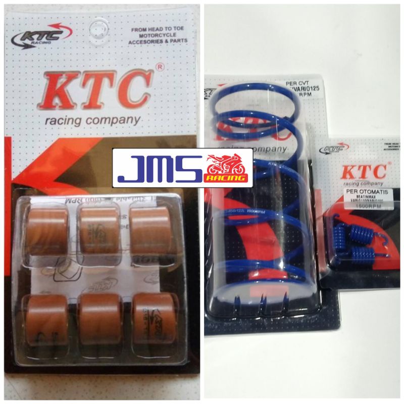 per cvt ktc racing dan per ganda 1500 rpm plus roller mio beat vario 125/150 scoopy nmax aerox pcx