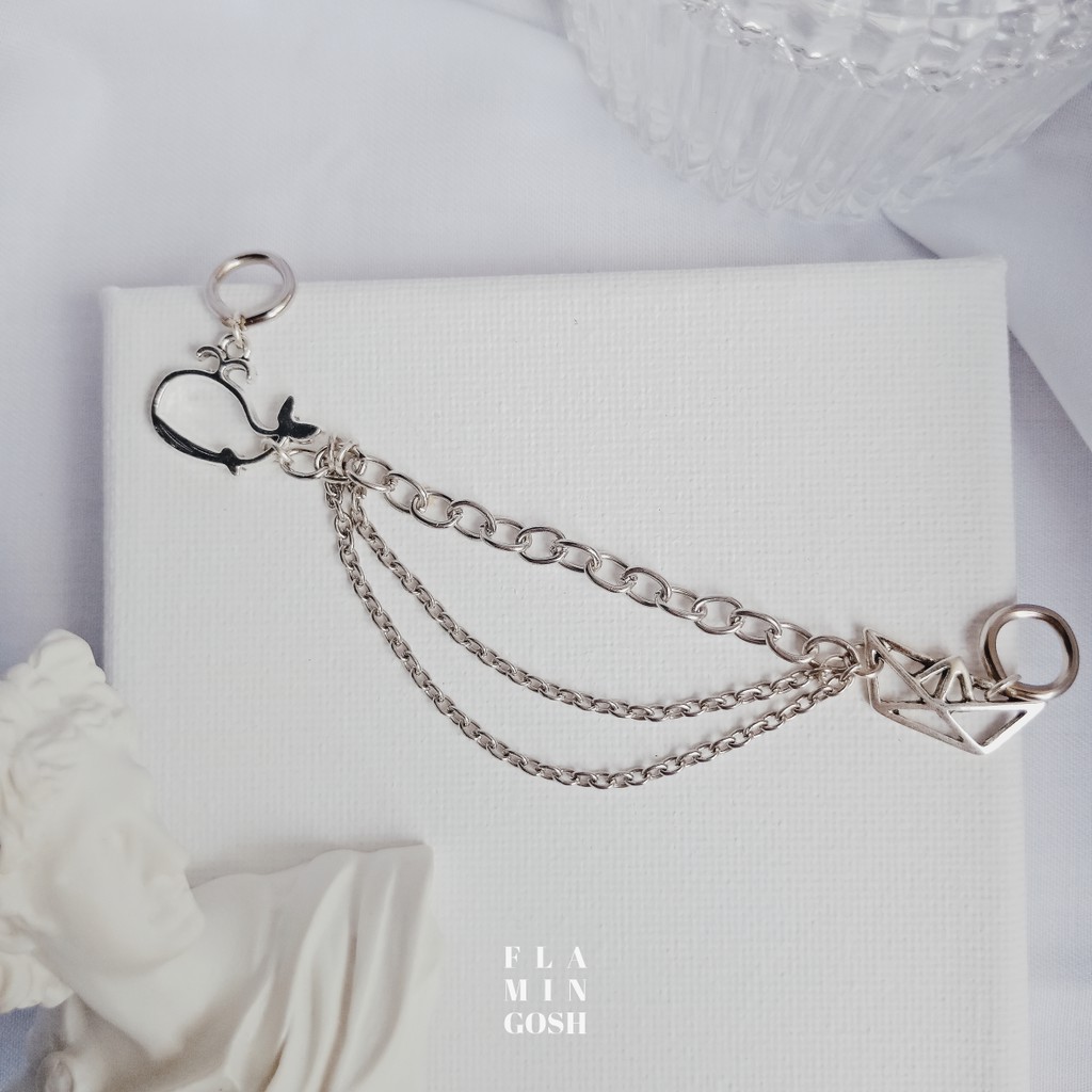 Mobydick Whale by flamingosh.co | Flamingosh on Rolls | Roller Skate Shoe Keychain Clip Aksesoris