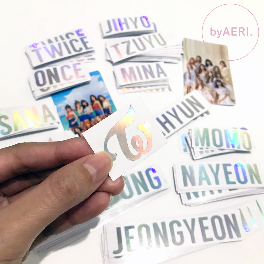 TWICE HOLOGRAM STICKER (KPOP HOLOGRAM CUTTING STICKER)