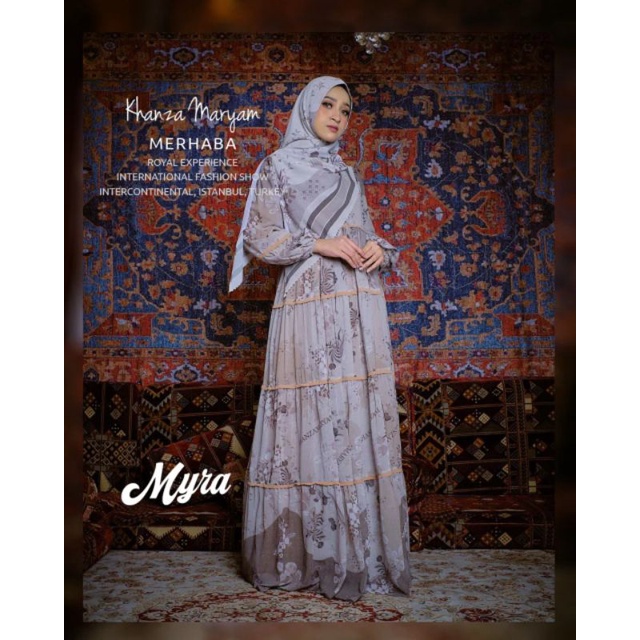 KHANZA MARYAM - MYRA - ZIYA - ALANYA - SET DRESS - SET SCARF