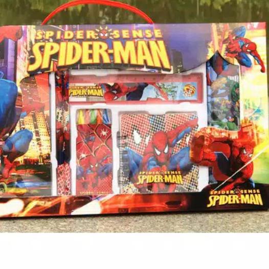 

♛ 1 Set alat Tulis Karakter Frozen / Alat tulis Frozen /Alat tulis Anak - spiderman ♠