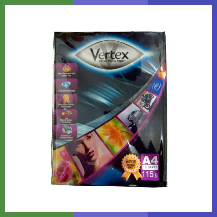 

Vertex Glossy Po Paper 115 Gram A4 Kertas Foto 100 Sheets