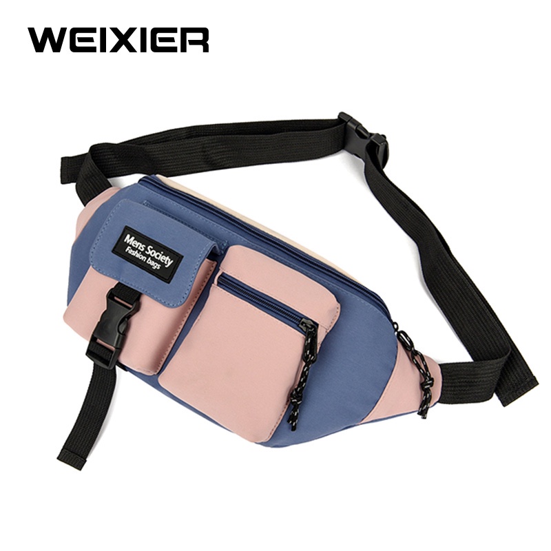 WEIXIER Y9574 Tas Selempang Wanita Waistbag Kanvas WK-SBY