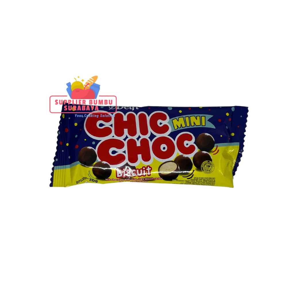 Delfi Chic Choc Biscuit Mini 20g Halal