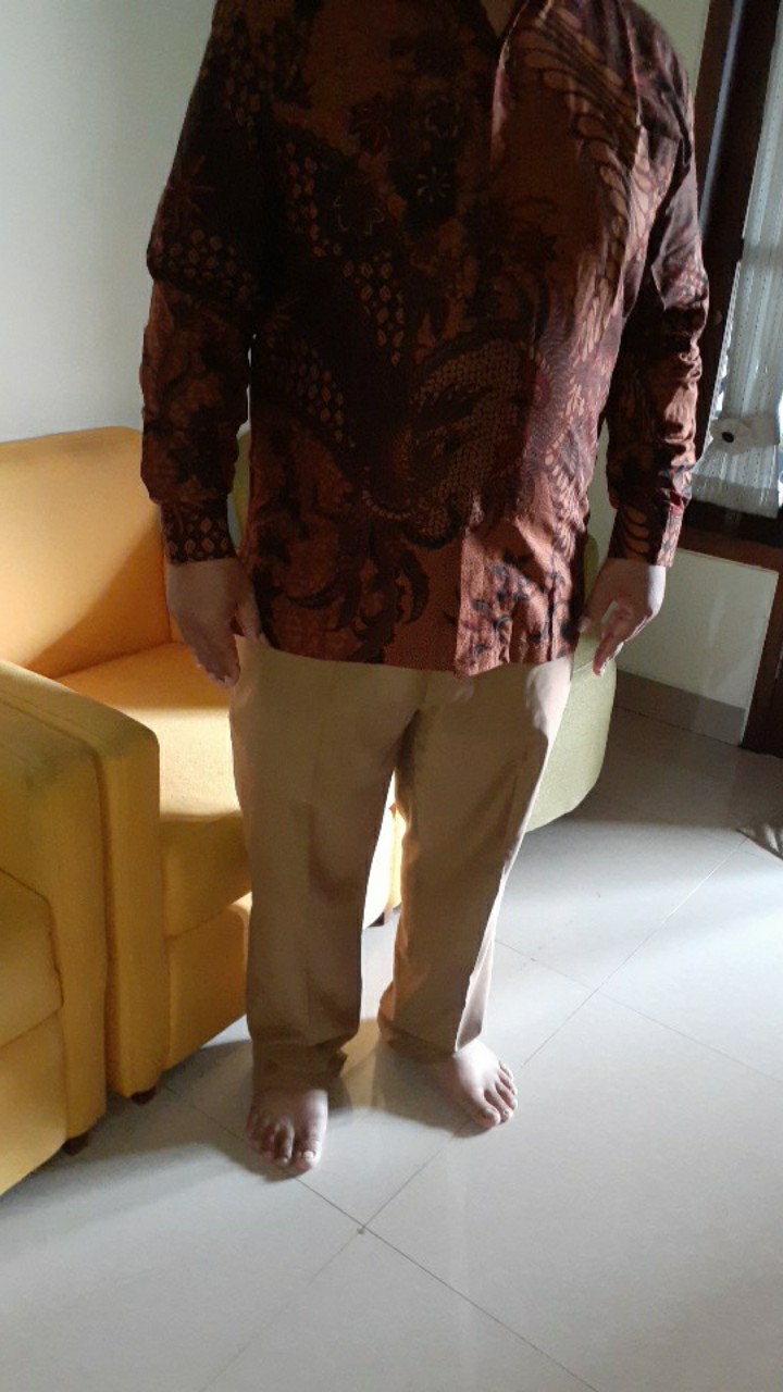 Kemeja Batik Prabu Bahan Katun Baturaden Reguler Fit A592