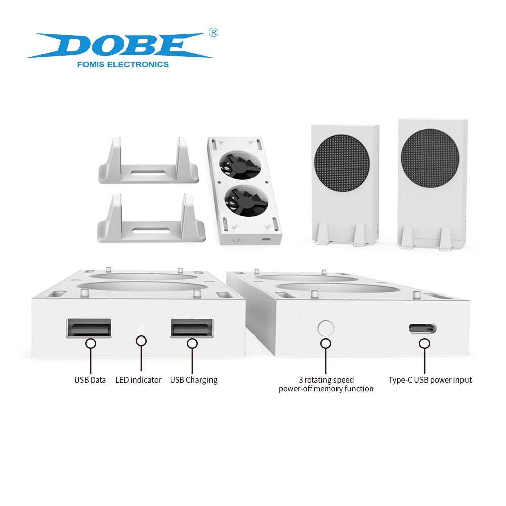 Xbox Series S Dobe Cooling FAN Vertical Stand TYX-0658 Kipas Pendingin