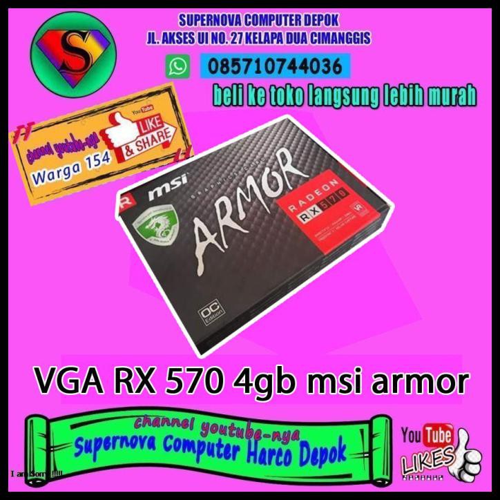 Vga Rx 570 4Gb Msi Armor