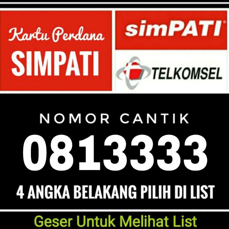 [COD] nomor cantik telkomsel simpati